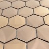 Керамическая Marble Mosaic Stainless Steel Мозаика Hexagon Mix Cooper 30х30 — фото 3