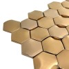 Керамическая Marble Mosaic Stainless Steel Мозаика Original Hex Cooper 30х30 — фото 2