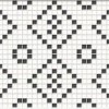 Декор Meissen Keramik Mei Pret a Porter Black White Mosaic 25x75