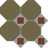 Матовый Metlah.Store Мозаика Арундель АР12 Сетка Октагон Зелёный/Квадрат Красный/Треугольник Голубой 320x320