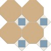 Матовый Metlah.Store Мозаика Арундель АР30 Сетка Октагон Бежевый/Квадрат Голубой/Треугольник Белый 320x320