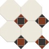 Матовый Metlah.Store Мозаика Арундель АР6 Сетка Октагон Белый/Квадрат Красный/Чёрный/Треугольник Чёрный/Красный 302x320