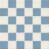 Матовый Metlah.Store Мозаика Кембридж К4 Сетка Квадрат Голубой/Квадрат Белый 330x330