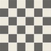 Матовый Metlah.Store Мозаика Кембридж К5 Сетка Квадрат Тёмно-Серый/Квадрат Белый 330x330