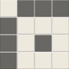 Матовый Metlah.Store Мозаика Кембридж КМ5 Сетка Квадрат Тёмно-Серый/Белый 330x330