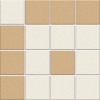 Матовый Metlah.Store Мозаика Кембридж КМ7 Сетка Квадрат Бежевый/Белый 330x330
