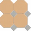 Керамическая Metlah.Store Мозаика Йорк A61 Сетка Октагон Бежевый/Квадрат Серый 305x305
