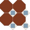 Матовый Metlah.Store Мозаика Арундель АР37 Сетка Октагон Зелёный/Квадрат Бежевый/Треугольник Черный 320x320