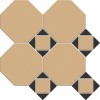 Матовый Metlah.Store Мозаика Арундель АР39 Сетка Октагон Бежевый/Квадрат Бежевый/Треугольник Черный 320x320