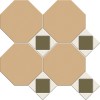 Матовый Metlah.Store Мозаика Арундель АР41 Сетка Октагон Бежевый/Квадрат Зеленый/Треугольник Белый 320x320