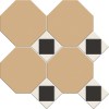 Матовый Metlah.Store Мозаика Арундель АР42 Сетка Октагон Бежевый/Квадрат Черный/Треугольник Белый 320x320