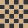 Матовый Metlah.Store Мозаика Кембридж К18 Сетка Квадрат Бежевый/Квадрат Черный 330x330