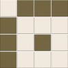 Матовый Metlah.Store Мозаика Кембридж КМ2 Сетка Квадрат Зелёный/Белый 330x330