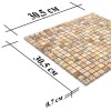 Мраморная Natural Mosaic Adriatica Мозаика Травертин полированная 7M091-15P чип 15x15 — фото 6