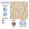 Мраморная Natural Mosaic Adriatica Мозаика Травертин полированная 7M091-15P чип 15x15 — фото 9
