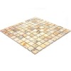 Мраморная Natural Mosaic Adriatica Мозаика Травертин полированная 7M091-25P чип 25х25 — фото 4