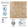 Мраморная Natural Mosaic Adriatica Мозаика Мрамор полированная M063-20P (M063Y-20P) чип 20х20 — фото 2