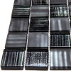Стеклянная Natural Mosaic Art-deco dark Мозаика Стекло микс JP-306 чип 30х30 — фото 3