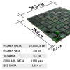 Стеклянная Natural Mosaic Art-deco dark Мозаика Стекло микс JP-308 чип 30х30 — фото 8