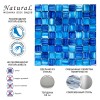 Стеклянная Natural Mosaic Art-deco dark Мозаика Стекло микс JP-310 чип 30х30 — фото 22