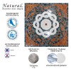 Панно Natural Mosaic ART Мозаичные ковры Мозаика Мрамор полированная PH-08 100x100 — фото 3