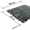 Стеклянная Natural Mosaic Мозаика Стекло глянцевая GEM-01 чип произвольной формы 30x30 — фото 6