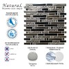 Стеклянная Natural Mosaic Hi-Tech Мозаика Стекло микс HTC-502-M чип 15х15/48/98 — фото 12