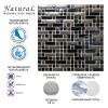 Стеклянная Natural Mosaic Hi-Tech Мозаика Стекло микс HTC-504-M чип 15х15 и 15х48 — фото 10
