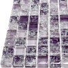 Стеклянная Natural Mosaic Ice flowers Мозаика Стекло глянцевая ICE-03 чип 15х15 — фото 3