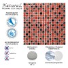 Стеклянная Natural Mosaic Ice flowers ICE-04 30x30 — фото 12