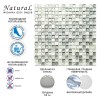 Стеклянная Natural Mosaic Ice flowers ICE-08 30x30 — фото 13