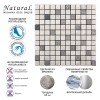 Миксы Natural Mosaic Inka Мозаика Мрамор+Агломерат микс BDA-2311 (BDA-11R) чип 23х23 — фото 4