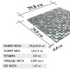Миксы Natural Mosaic Inka Мозаика Стекло+Мрамор+Агломерат микс BDA-1546 чип 15х15 — фото 7
