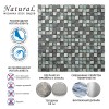 Миксы Natural Mosaic Inka Мозаика Стекло+Мрамор+Агломерат микс BDA-1546 чип 15х15 — фото 9