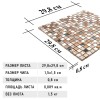 Миксы Natural Mosaic Inka Мозаика Стекло+Мрамор+Агломерат микс BDC-1501 чип 15х15 — фото 7