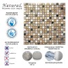 Миксы Natural Mosaic Inka Мозаика Стекло+Мрамор+Агломерат микс BDC-1501 чип 15х15 — фото 9