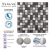 Стеклянная Natural Mosaic Inka Мозаика Стекло+Мрамор+Агломерат микс BDA-2314 чип 23х23 — фото 5