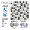 Стеклянная Natural Mosaic KOBE (KBE) KBE-07 (FT-02-23) 30x30 — фото 10