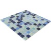 Стеклянная Natural Mosaic Steppa Мозаика из стекла STP-BL022UZ, стекло синий, голубой, поверхность глянцевая 31,5x31,5 — фото 6
