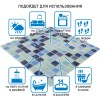 Стеклянная Natural Mosaic Steppa Мозаика из стекла STP-BL022UZ, стекло синий, голубой, поверхность глянцевая 31,5x31,5 — фото 10