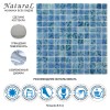 Стеклянная Natural Mosaic Steppa STP-BL024 31,5x31,5 — фото 8
