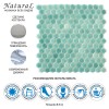 Стеклянная Natural Mosaic Steppa STP-GN008-HEX 30x30 — фото 8