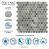 Стеклянная Natural Mosaic Steppa STP-GR012-HEX 30x30 — фото 8