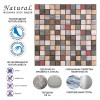 Стеклянная Natural Mosaic STRANGE Мозаика Стекло+Мрамор+Агломерат микс MOK-010 чип 23х23 — фото 2
