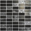 Стеклянная Onix Marbelous Flower Black Malla Стекло Rev. 26,2x31,8