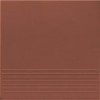 Матовый Opoczno Simple Red Stopnica Prosta 30x30