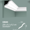Плинтусы потолочные Orac Decor Durofoam CB503 карниз полистирол 2000х92х82 мм. — фото 2