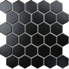 Керамическая Ceramic Orro mosaic BLACK GAMMA 28.1х32.5 матовая, чип 51х59 гексагон