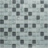 Стеклянная Glass Orro mosaic GRAY CRUSH 30х30 серая глянцевая, чип 23х23 квадратный