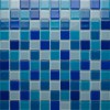 Стеклянная Glass Orro mosaic KASKAD 29.5х29.5 микс голубая/, чип 25х25 квадратный